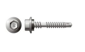 SCREW SDM HEX SEAL TOP LOK C4 12-14 X 35/42 PALE EUCALYPT 